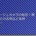 カモフラージュカメラの秘密!異なる用途での活用法と実例 アイキャッチ